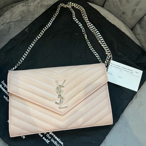 Yves Saint Laurent Cassandre Envelope crossbody - Large YSL wallet on chain - Picture 13 of 15